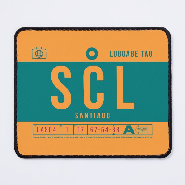 Item preview, Luggage Tag B - SCL Santiago Airport Chile designed and sold by VoodooCircus.
