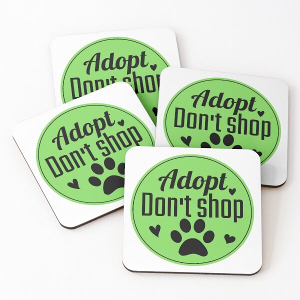 Item preview, Adopt don't shop animal activist designed and sold by Justtrendytees.