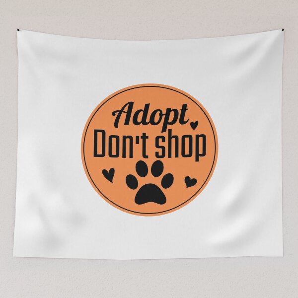 Item preview, Adopt don't shop animal activist designed and sold by Justtrendytees.