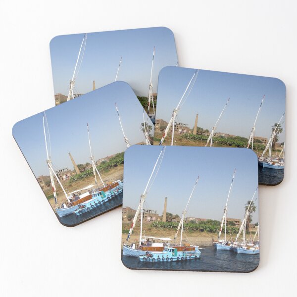 Item preview, Sailboats moored on the Nile designed and sold by Marilyn Harris.