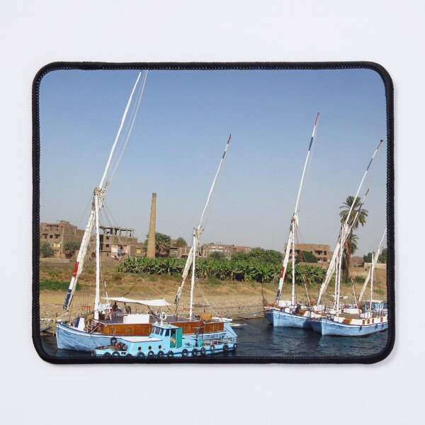 Item preview, Sailboats moored on the Nile designed and sold by Marilyn Harris.