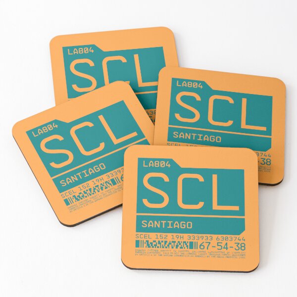 Item preview, Luggage Tag C - SCL Santiago Chile designed and sold by VoodooCircus.