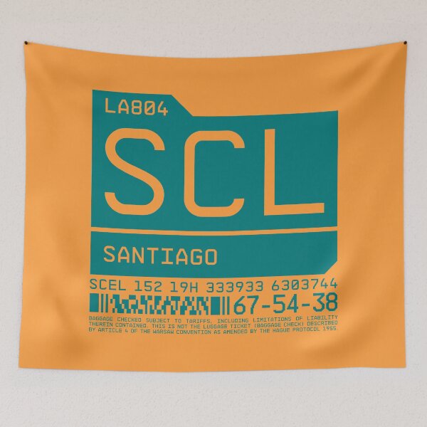 Item preview, Luggage Tag C - SCL Santiago Chile designed and sold by VoodooCircus.