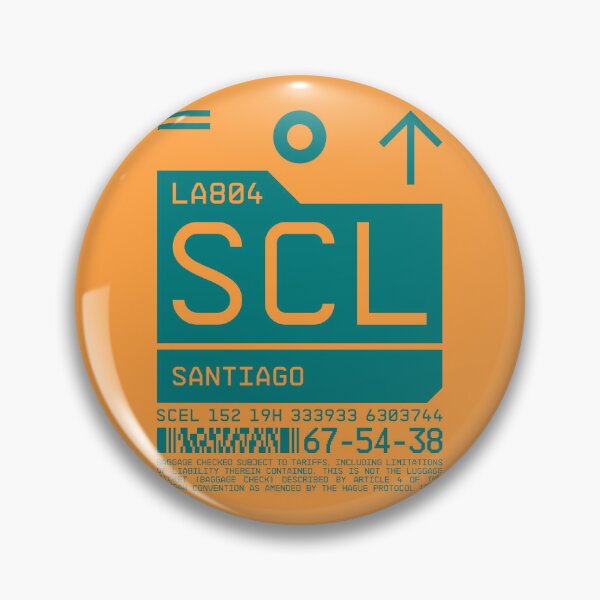 Item preview, Luggage Tag C - SCL Santiago Chile designed and sold by VoodooCircus.