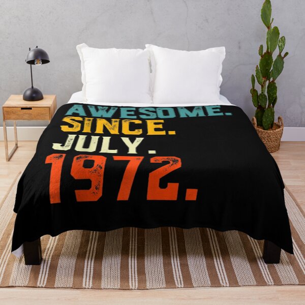Item preview, Born 50 Years Old Awesome Since July 1972 50th Birthday  designed and sold by scirarmav.