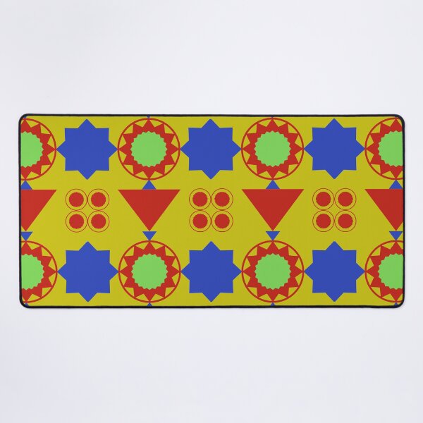 Item preview, Colorful Geometrical Multiple Shapes Pattern designed and sold by theredsharp.
