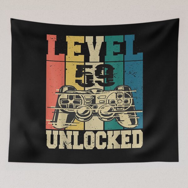 Item preview, 59 Birthday Gamer Gaming Gamer 59 Years Level 59 Unlocked  designed and sold by judyufmi.