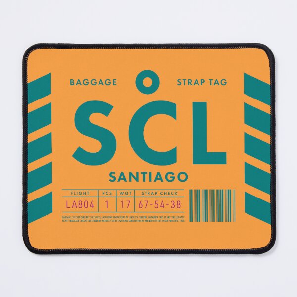 Item preview, Luggage Tag D - SCL Santiago Airport Chile designed and sold by VoodooCircus.