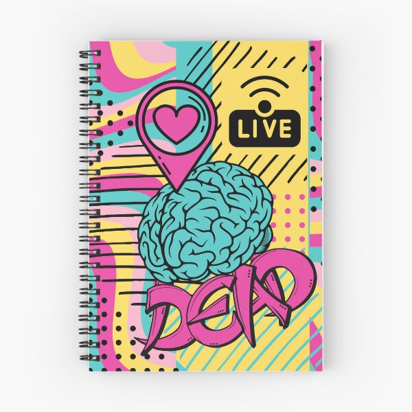 Item preview, Live heart brain dead Pop-Style Crazy Print designed and sold by trendingatees.