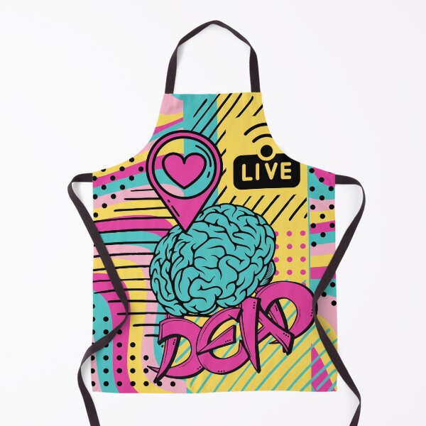 Item preview, Live heart brain dead Pop-Style Crazy Print designed and sold by trendingatees.