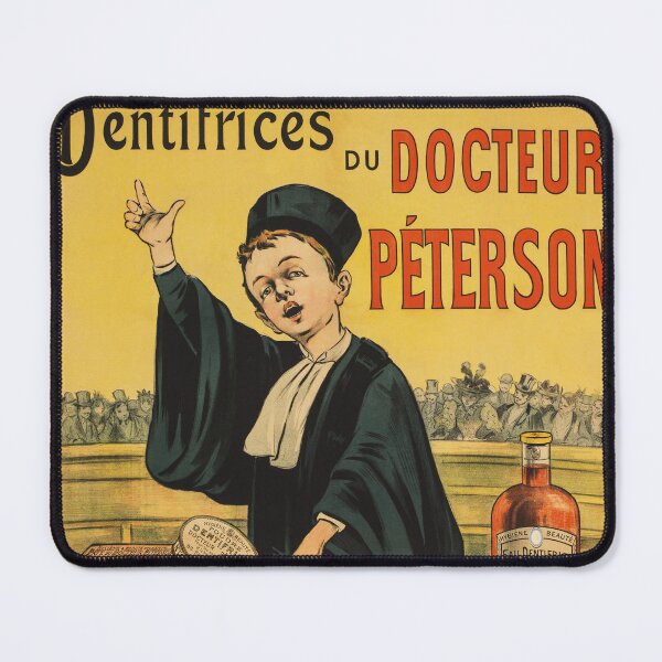 Item preview, DENTIFRICE du DOCTEUR PETERSON Paris 1900 Vintage French Advertising Poster by Eugene Oge designed and sold by retroposters.