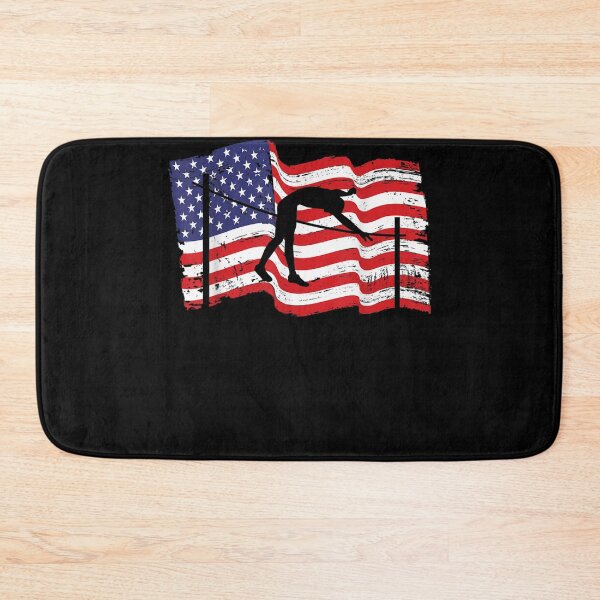 Item preview, Pole Vaulting Pole Jump Track And Field America Usa Flag  designed and sold by scirarmav.