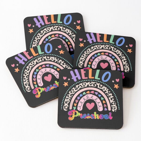 Item preview, Hello Preschool Grade Cute Rainbow Back To School  designed and sold by judyufmi.