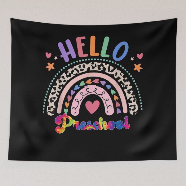 Item preview, Hello Preschool Grade Cute Rainbow Back To School  designed and sold by judyufmi.