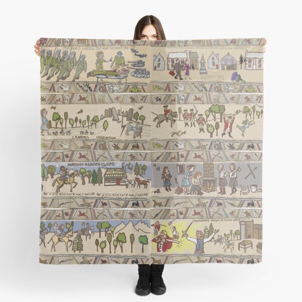 Eight Outlandish Panels (Gabeaux Tapestry) Scarf