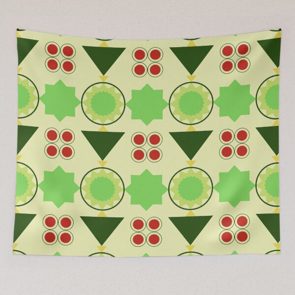 Item preview, Colorful Geometrical Multiple Shapes Pattern designed and sold by theredsharp.