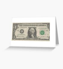 8bit greenback Greeting Card