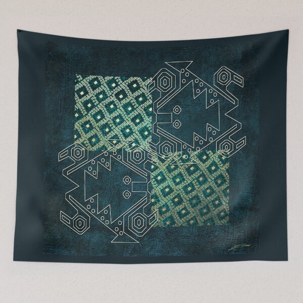 Aperçu de l'œuvre Or Bleu Net créée et vendue par ElsaDesign.