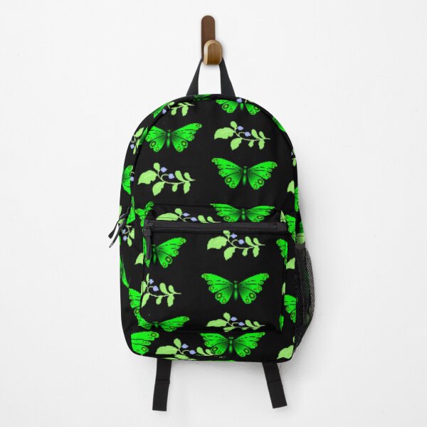 Item preview, Green butterflies flower pattern designed and sold by Itzjustlife.