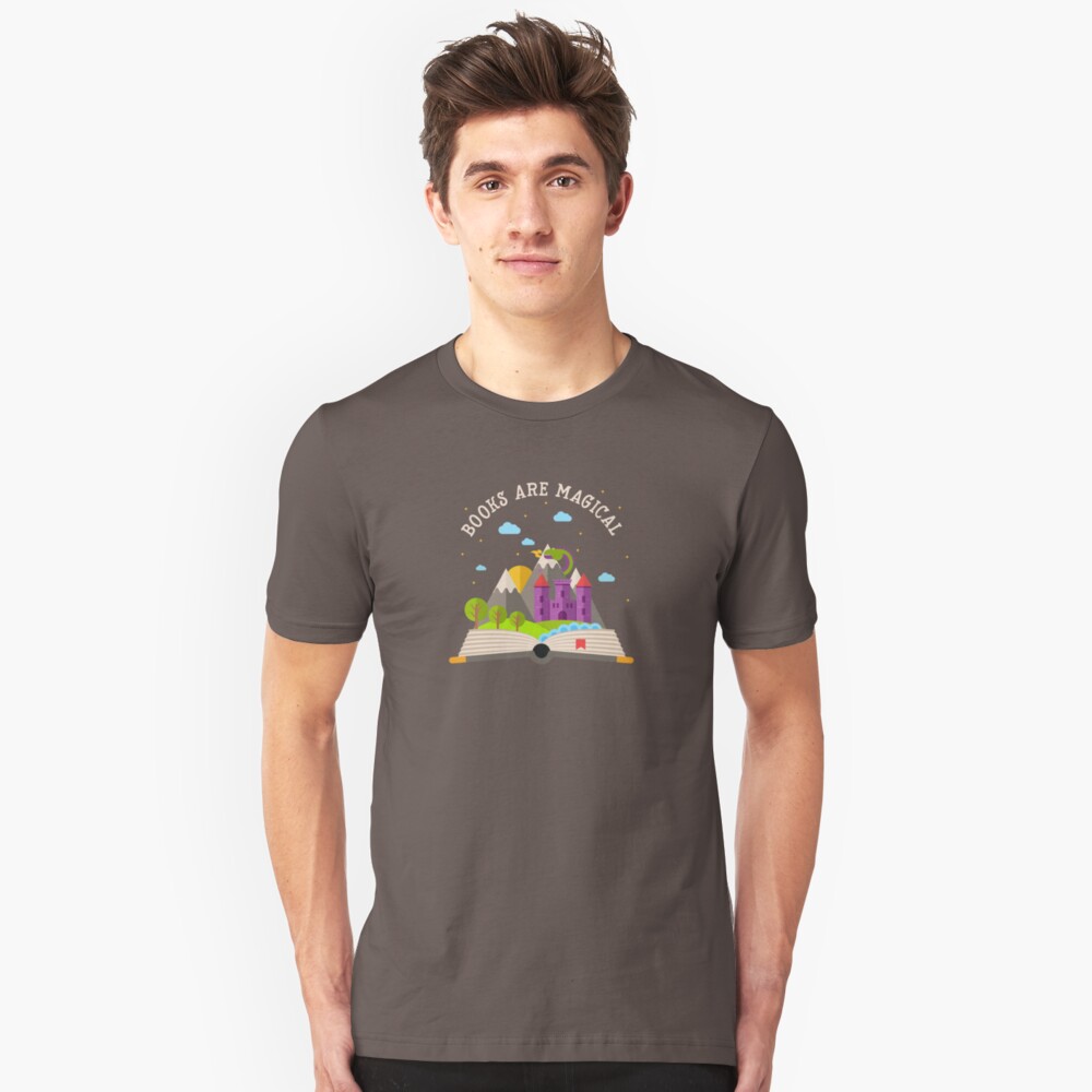 Books are magical Slim Fit T-Shirt