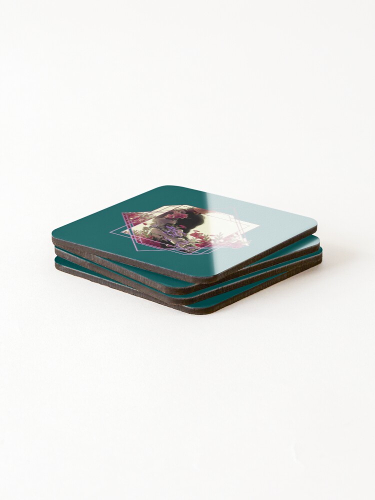 Thumbnail 4 of 5, Coasters (Set of 4), Shiro designed and sold by RoxyMoonShops.