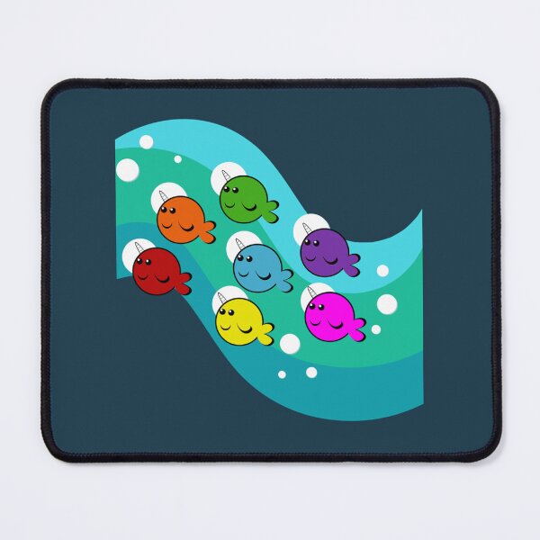 Item preview, Rainbow narwhals   designed and sold by feralchildren99.