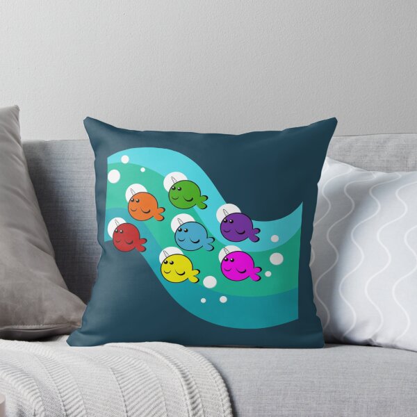 Item preview, Rainbow narwhals   designed and sold by feralchildren99.