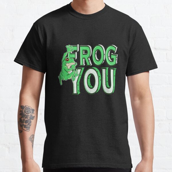 Ask me about frog Gigging for frog catcher slayer and hunter Classic T- Shirt by Cedinho