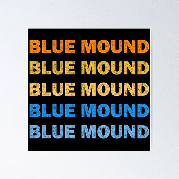 Item preview, Blue-Mound Texas Blue-Mound TX Retro Vintage Text  designed and sold by Rami Khalifah.