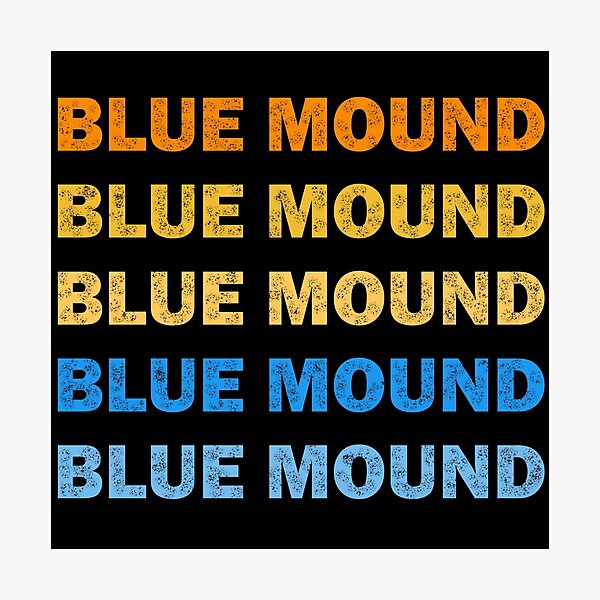 Item preview, Blue-Mound Texas Blue-Mound TX Retro Vintage Text  designed and sold by Rami Khalifah.