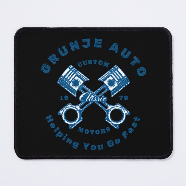 Item preview, Blue Grunge Auto Workshop Design Retro look designed and sold by FuddalanDesigns.