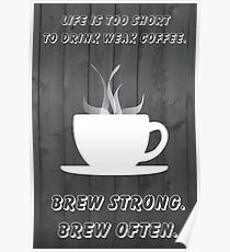 Simplistic Coffee Decal Poster