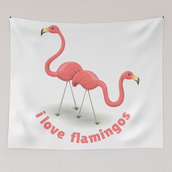 Item preview, I Love Flamingos designed and sold by risingrocket.