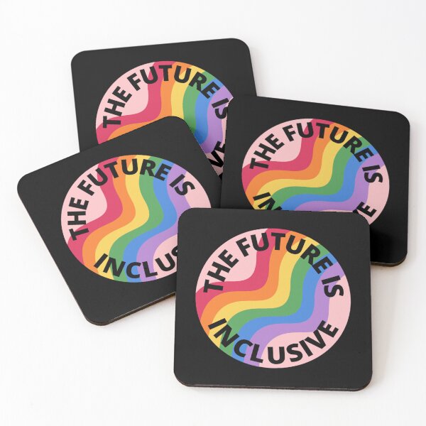 Item preview, The Future Is Inclusive Pride Rainbow Pink   designed and sold by feralchildren99.