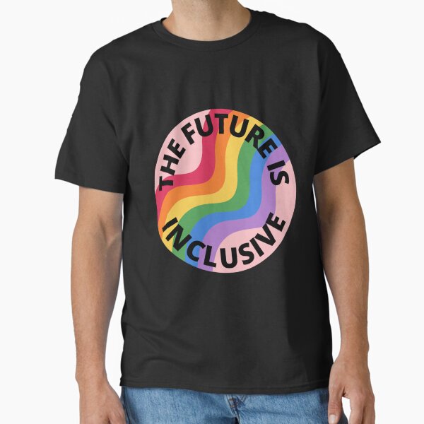 Artikel-Vorschau von Die Zukunft ist inklusive Pride Rainbow Pink, designt und verkauft von feralchildren99.