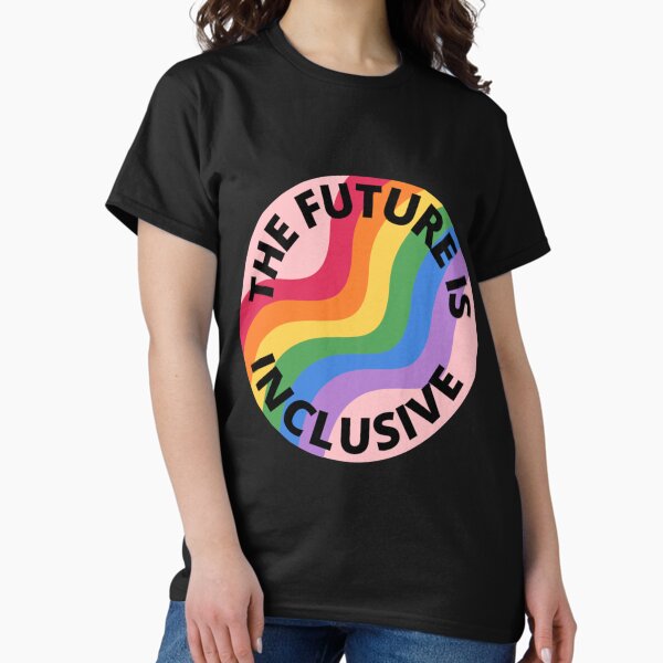 Item preview, The Future Is Inclusive Pride Rainbow Pink   designed and sold by feralchildren99.
