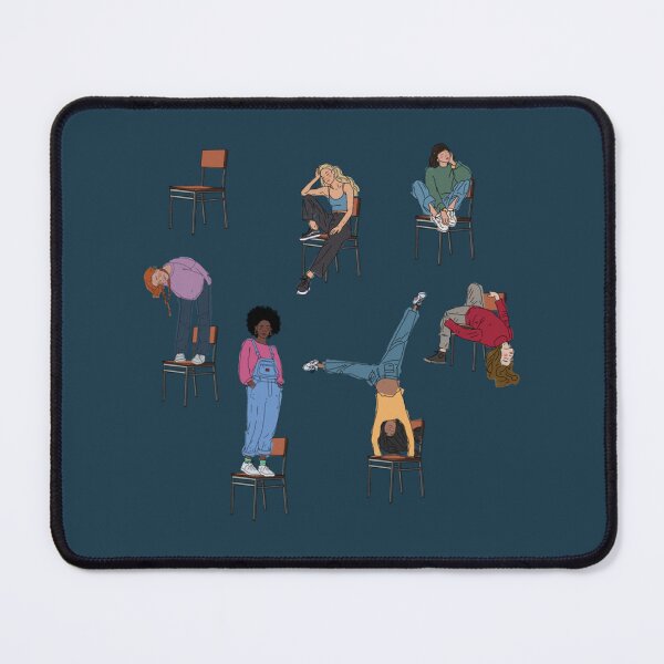 Item preview, sitting in chairs wrong squad   designed and sold by feralchildren99.