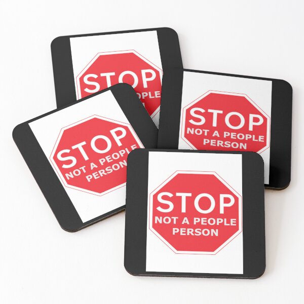 Item preview, Stop! Not a people person    designed and sold by feralchildren99.