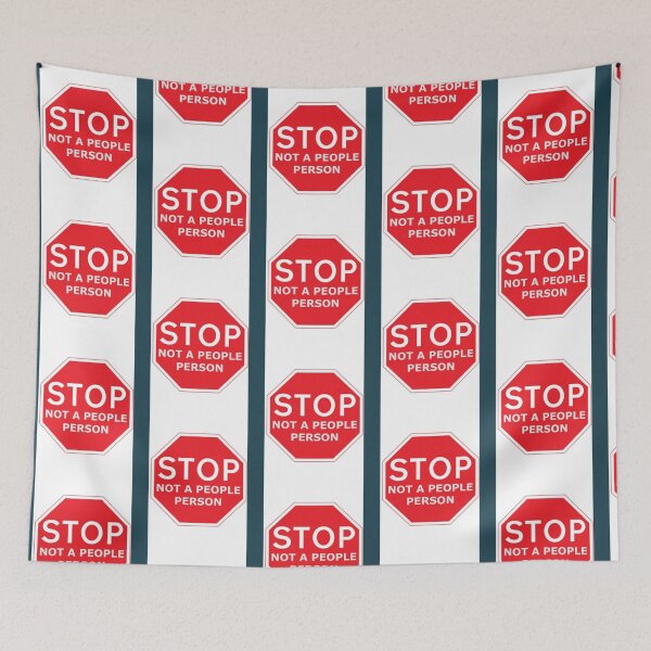 Item preview, Stop! Not a people person    designed and sold by feralchildren99.
