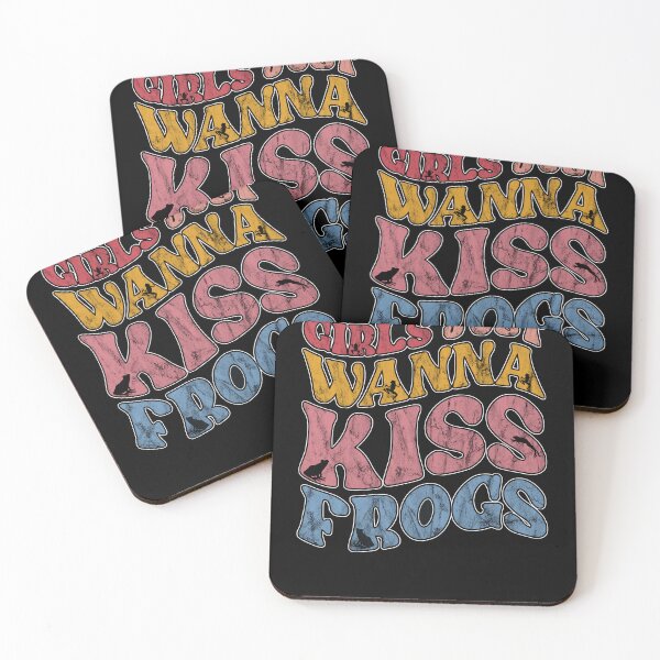 Item preview, Vintage Girls just wanna Kiss Frogs for unkissed princesses designed and sold by Cedinho.