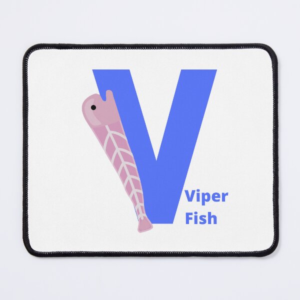 Item preview, V for Viper Fish - Alphabet and Sea Animals designed and sold by CherieTree.