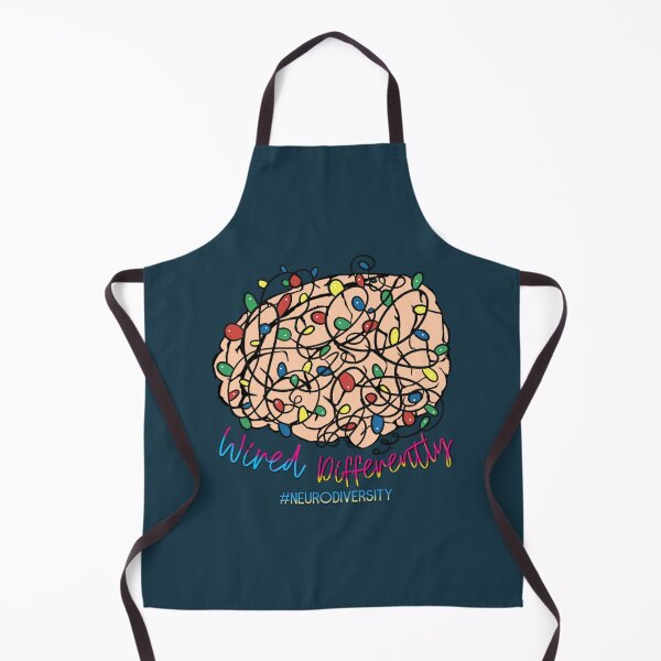 Item preview, Wired Differently - Neurodiversity Neurodivergence Inclusiveness Multi Color Brain designed and sold by feralchildren99.