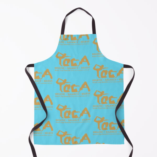 Item preview, YOGA BREATHE BALANCE BELIEVE with BLUE background designed and sold by MonicaArtist.