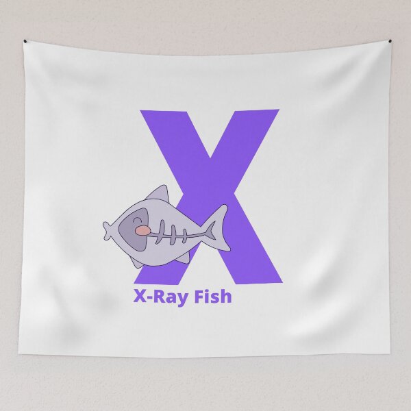 Item preview, X for X-Ray Fish  - Alphabet and Sea Animals designed and sold by CherieTree.