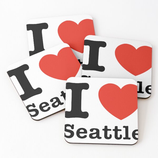Item preview, i ❤️ pegatina y camiseta de seattle designed and sold by Kanha Design | ⭐⭐⭐⭐⭐.