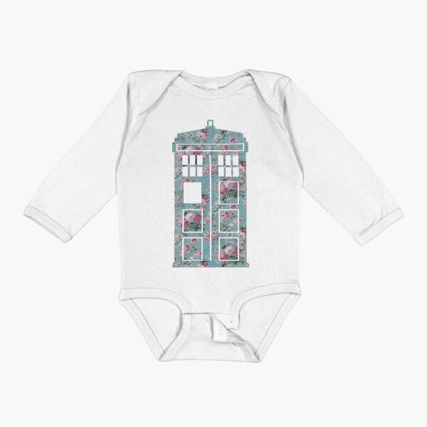 Item preview, Floral Police Box designed and sold by fashionsforfans.
