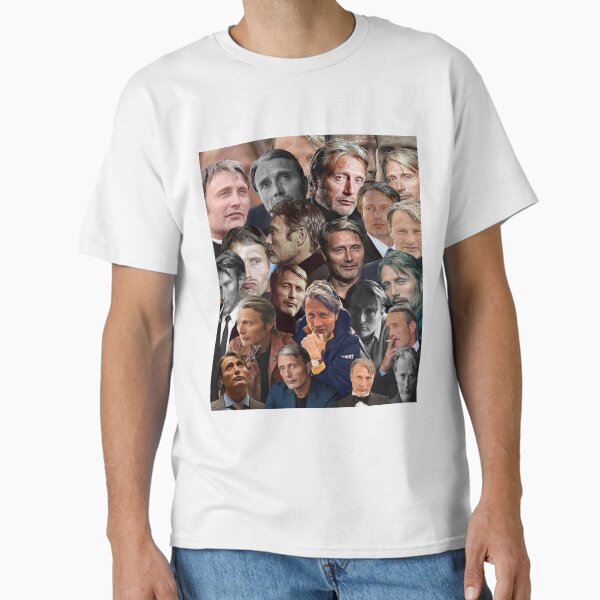Aperçu de l'œuvre collage de photos mads mikkelsen créée et vendue par T-shirtakStore.