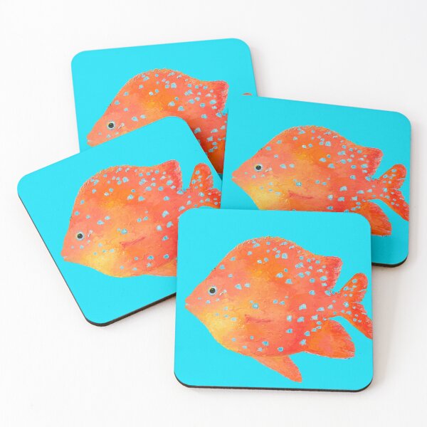 Item preview, Spotted Tropical Fish painting designed and sold by MatsonArtDesign.