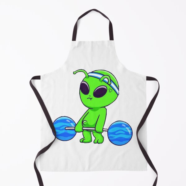 Item preview,  Funny Cute Alien lifting planet weights  designed and sold by BEAUTY ⭐⭐⭐⭐⭐.
