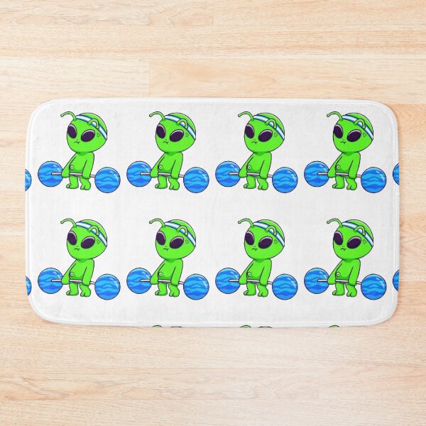 Item preview,  Funny Cute Alien lifting planet weights  designed and sold by BEAUTY ⭐⭐⭐⭐⭐.
